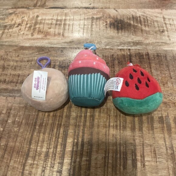 3 SCENTED Backpack Clips ~ OH SO YUMMY Cupcake Watermelon Donut - Picture 5 of 7